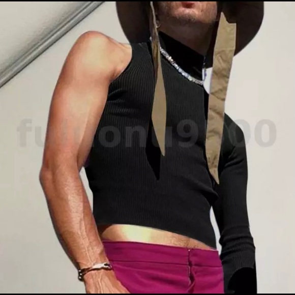 Long Sleeve High Neck Shirt - Picture 2 of 5